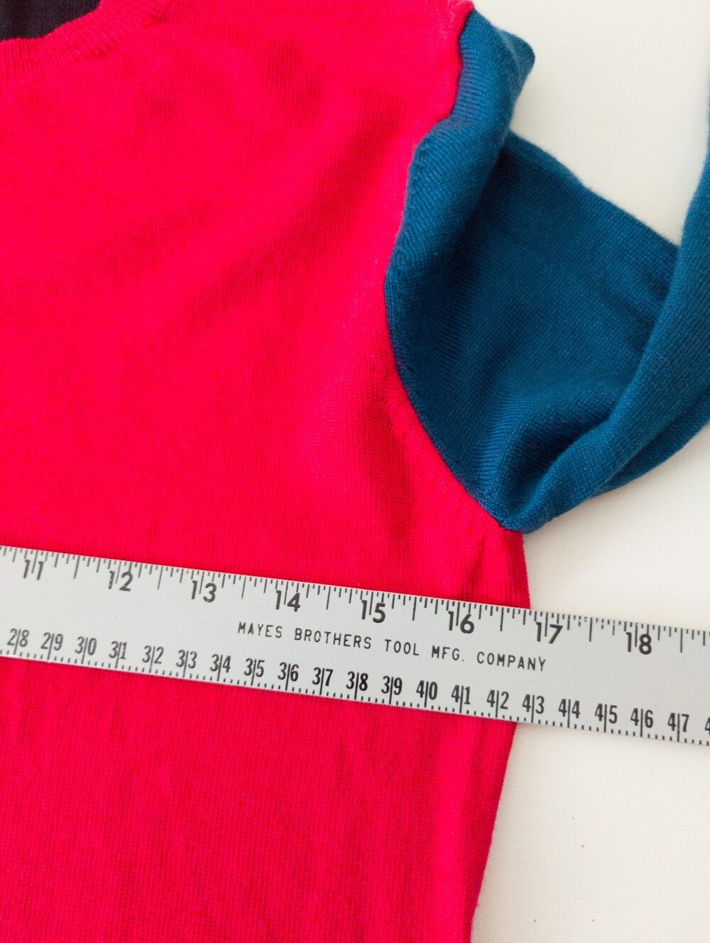Nine West 100% Merino Wool Colorblock Pullover Sweater Size Medium Multi-Colour - Picture 3 of 5